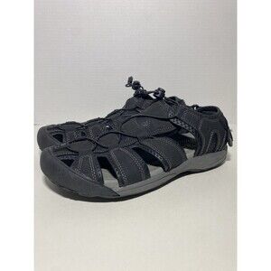 Khombu Travis Men's Sz 8 M Black Fisherman Sandals Closed Toe Hiking Water Shoes